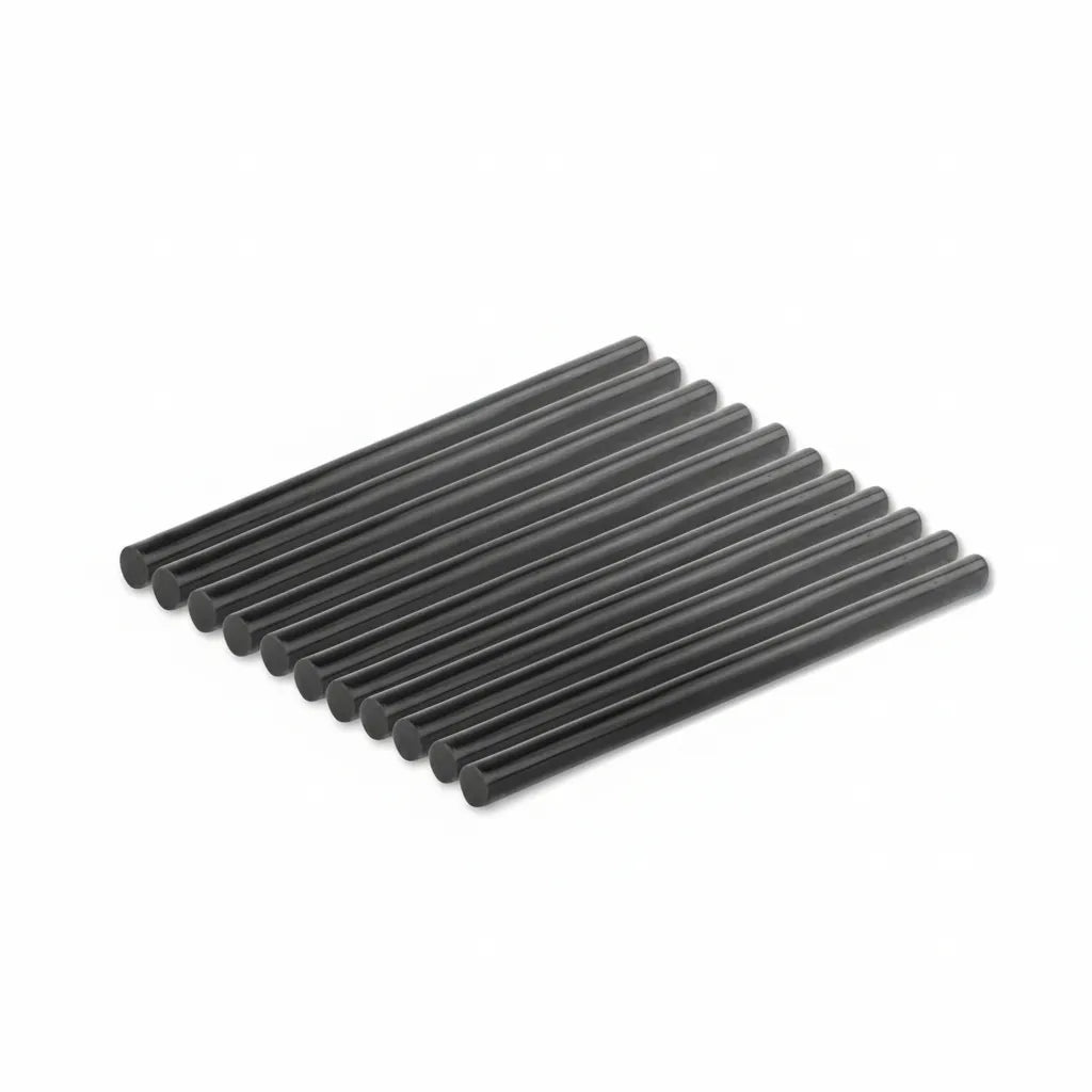 DNA WGS1230B Black Glue Stick 11mmD x 270mmL- 10 Pack - Black