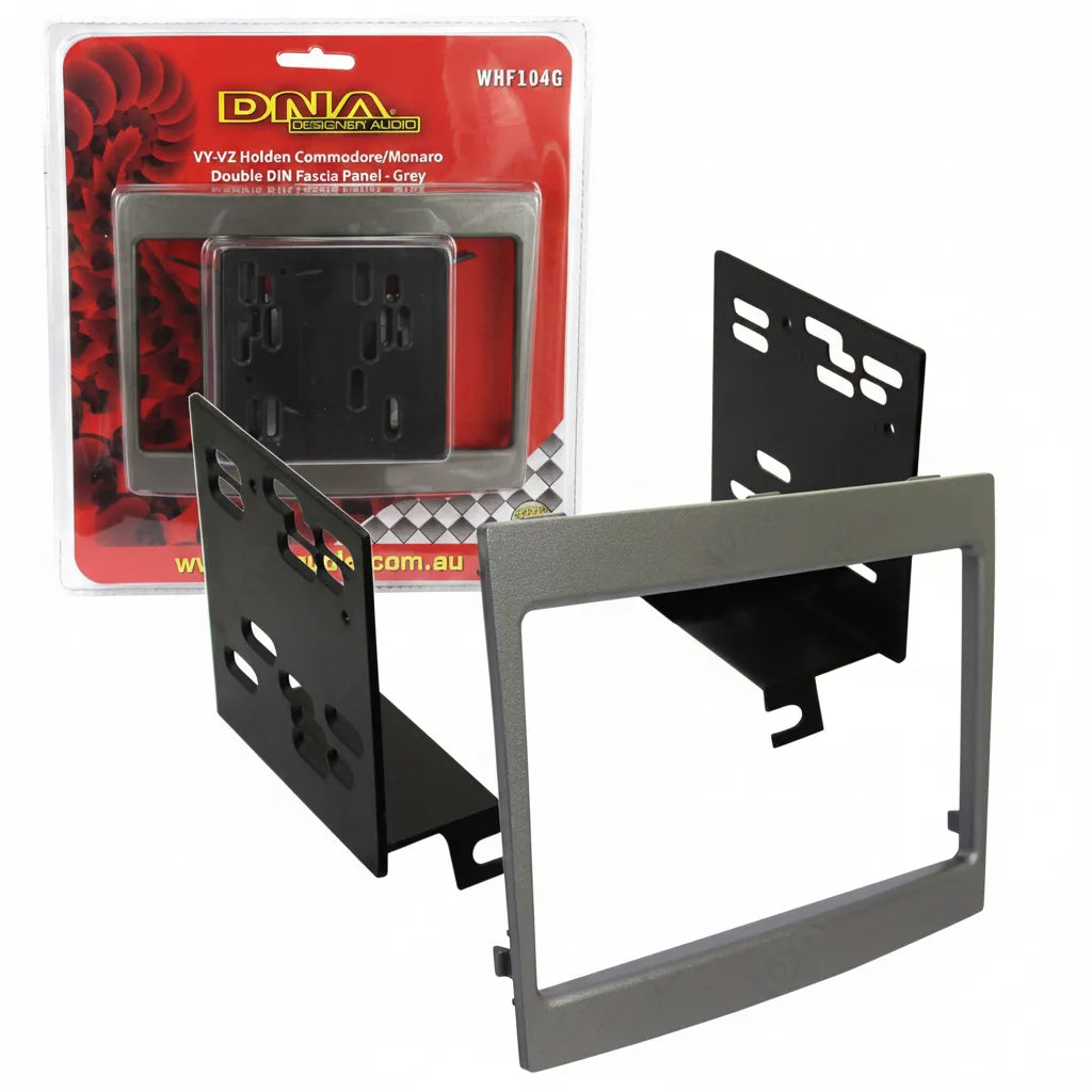 DNA WHF104G Double DIN Fascia to Suit Holden Commodore VY-VZ Grey