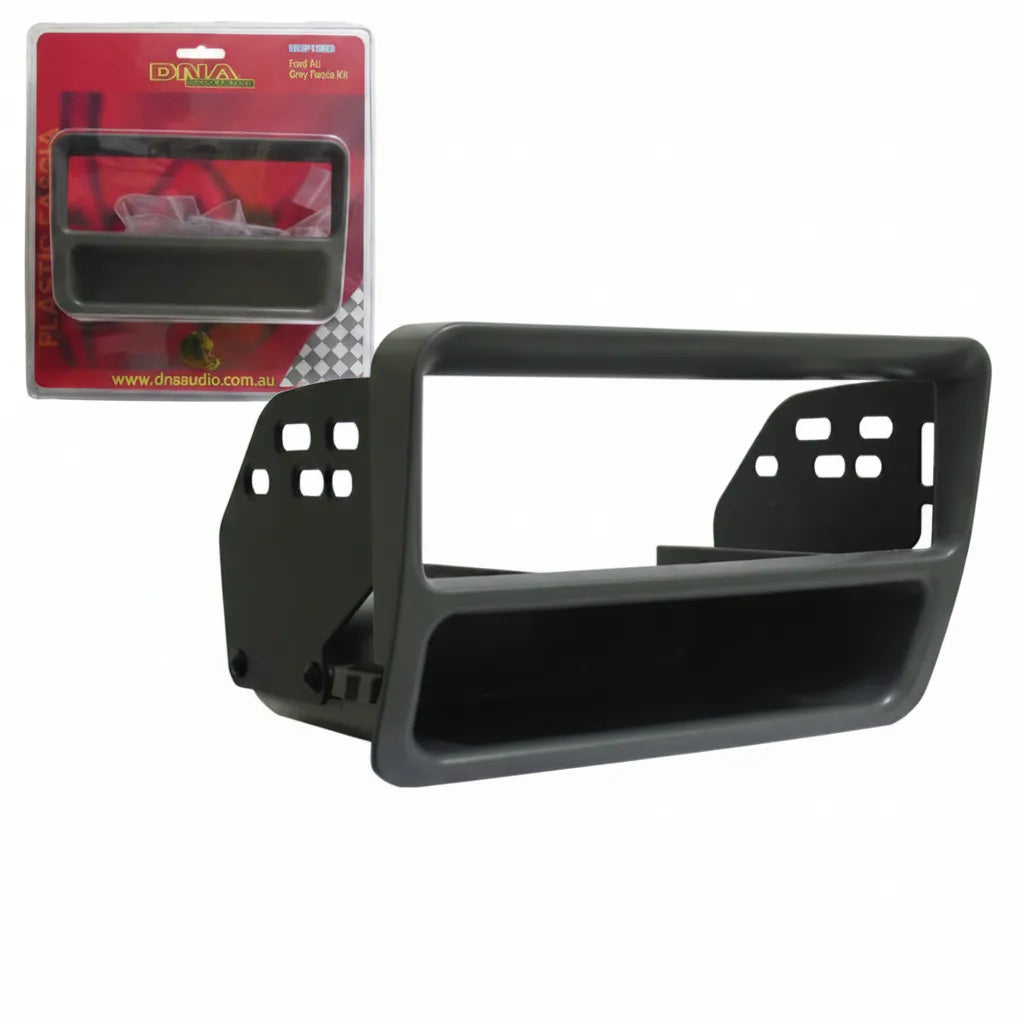 DNA WHF105G Single DIN Fascia Panel Grey Suit Ford Falcon AU 1998 - 2002