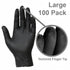 DNA WNG001BL Black Nitrile Gloves Large – 100 Pack