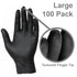 DNA WNG001BL Black Nitrile Gloves Large – 100 Pack