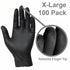 DNA WNG001BXL Black Nitrile Gloves Extra Large – 100 Pack