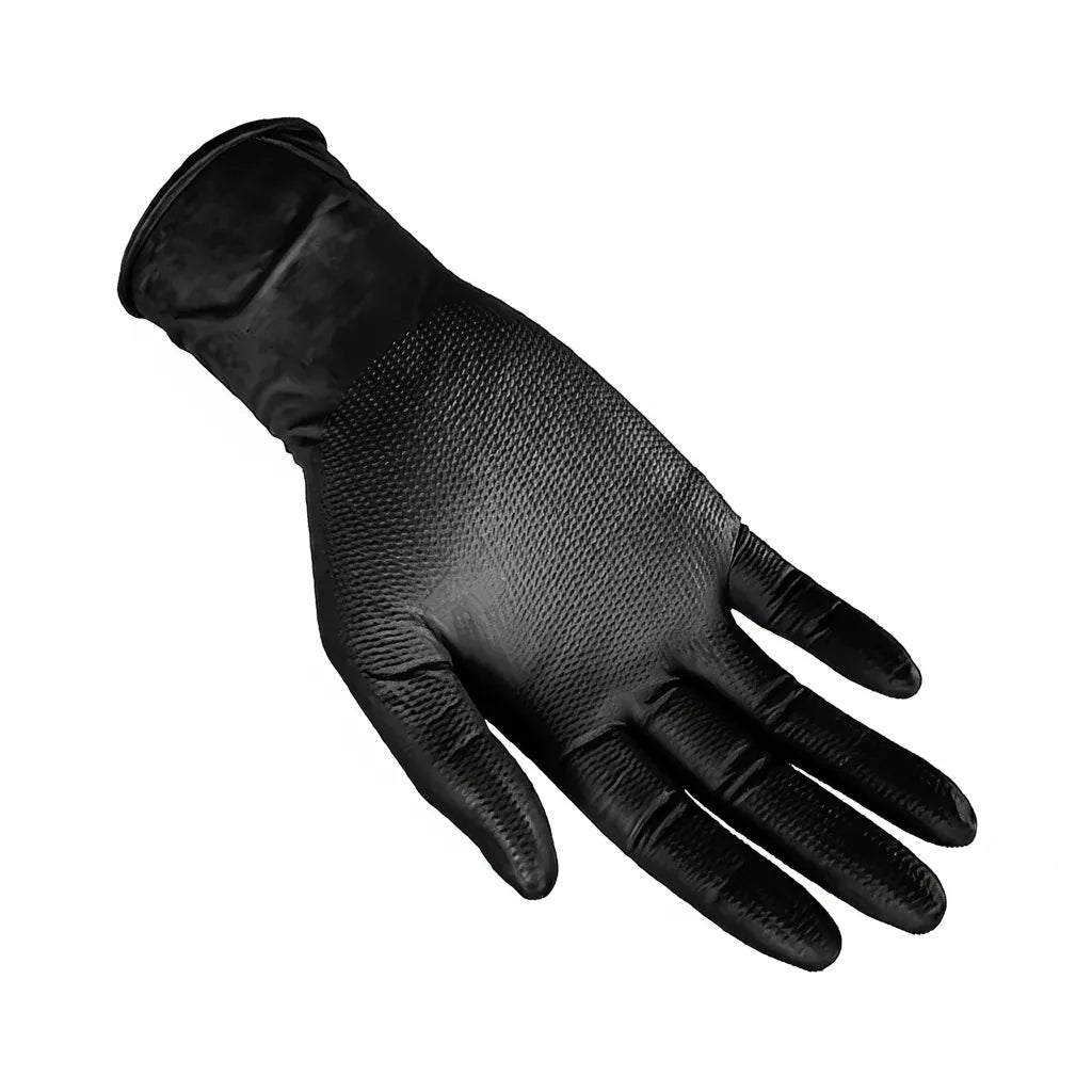 DNA WNG002BL Heavy Duty Texture Grip Nitrile Gloves Large – 100 Pack
