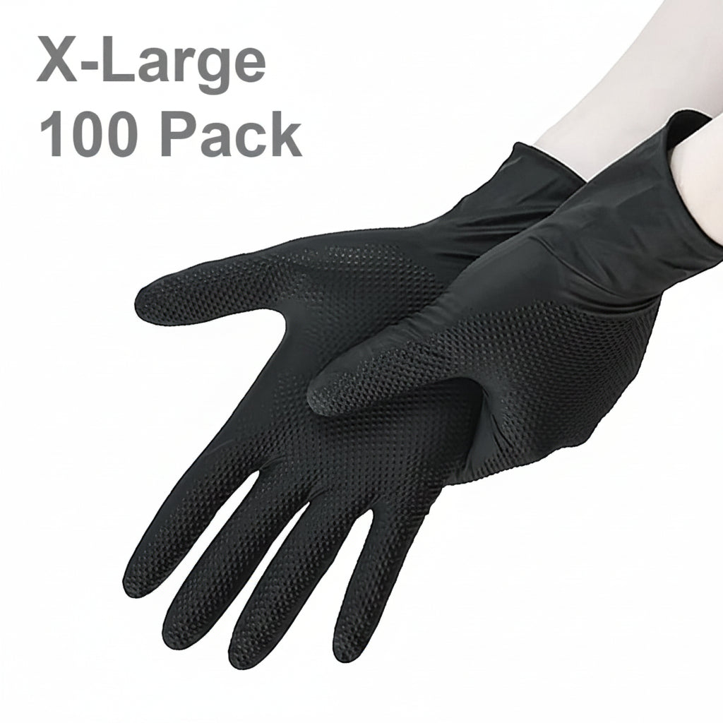 DNA WNG002BXL Heavy Duty Texture Grip Nitrile Gloves Extra Large – 100 Pack