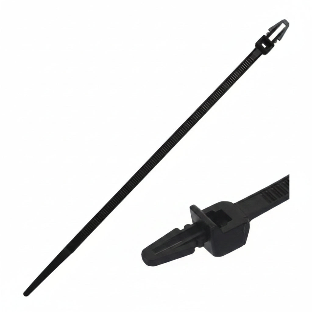 DNA WPT155 155mm x 3.5mm Push Mount Cable Ties - 100 Pieces