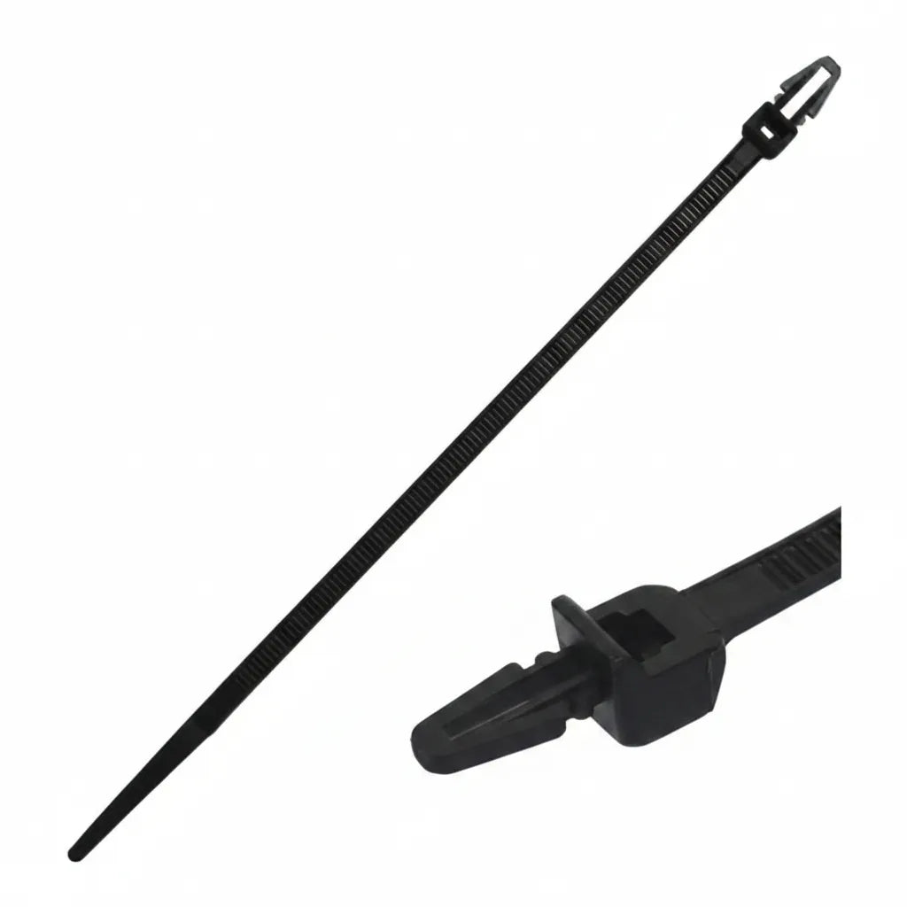 DNA WPT155 155mm x 3.5mm Push Mount Cable Ties - 100 Pieces
