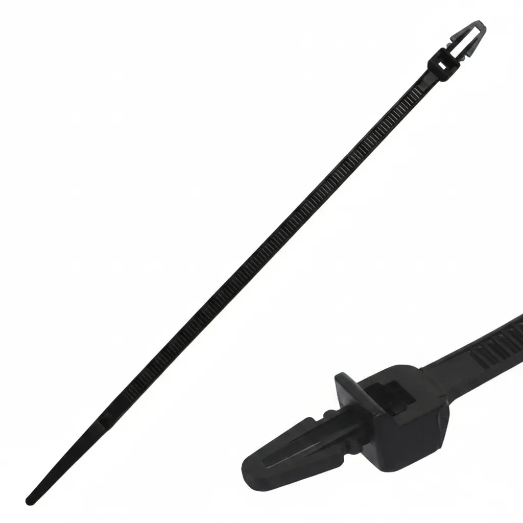 DNA WPT203 203mm x 4.8mm Push Mount Cable Ties - 100 Pieces