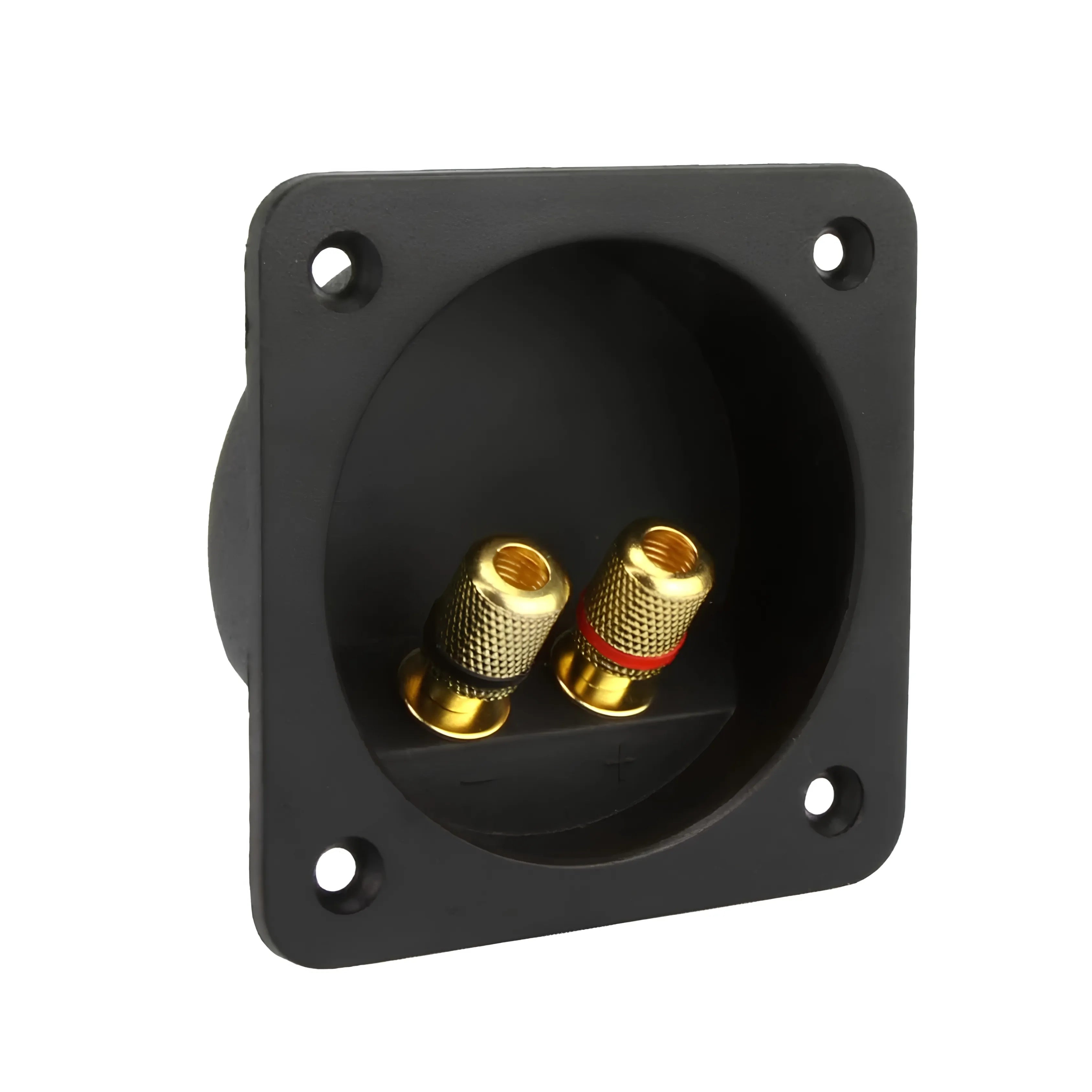 DNA WSC203 Rectangular Round Mount Plastic Speaker Terminal Plate