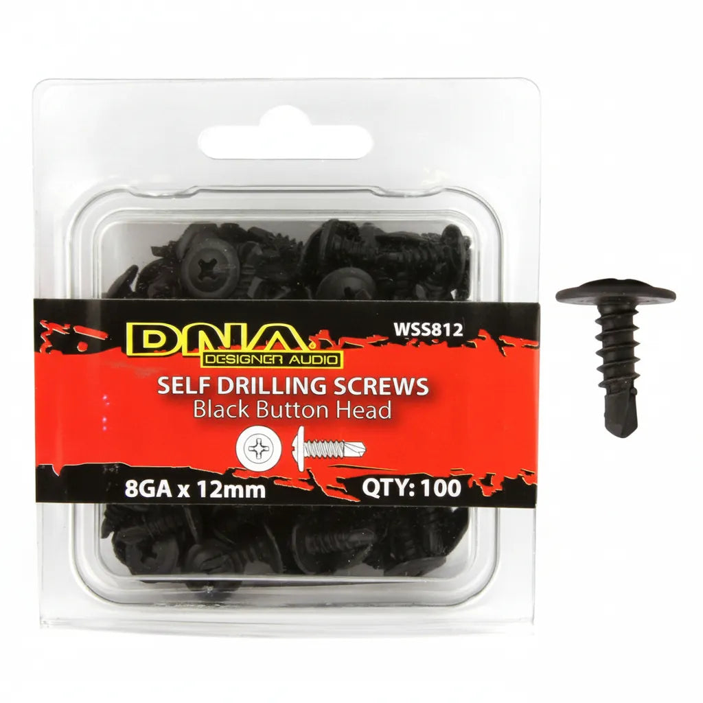 DNA WSS812 12mm 8 Gauge Self Drilling Screws - 100 Pieces