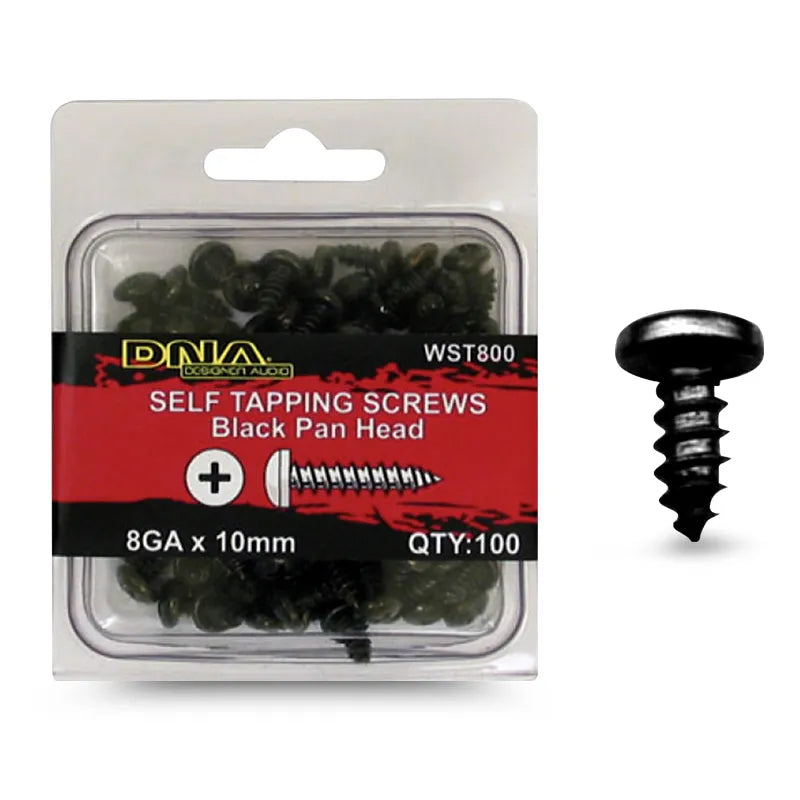 DNA WST800 10mm 8 Gauge Self Tapper Screws - 100 Pieces