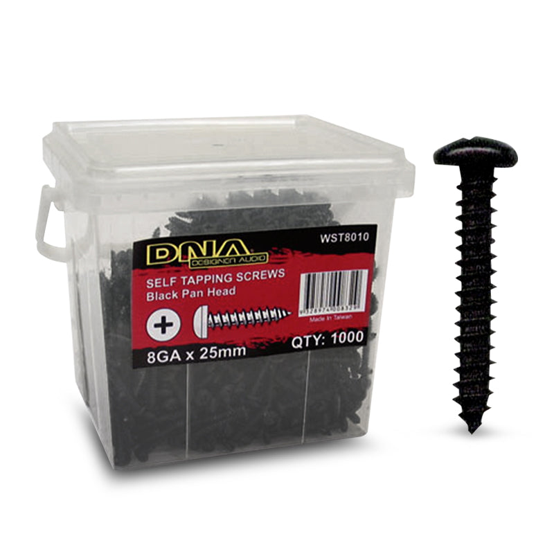 DNA WST8010 25mm 8 Gauge Self Tapper Screws - 1000 Pieces