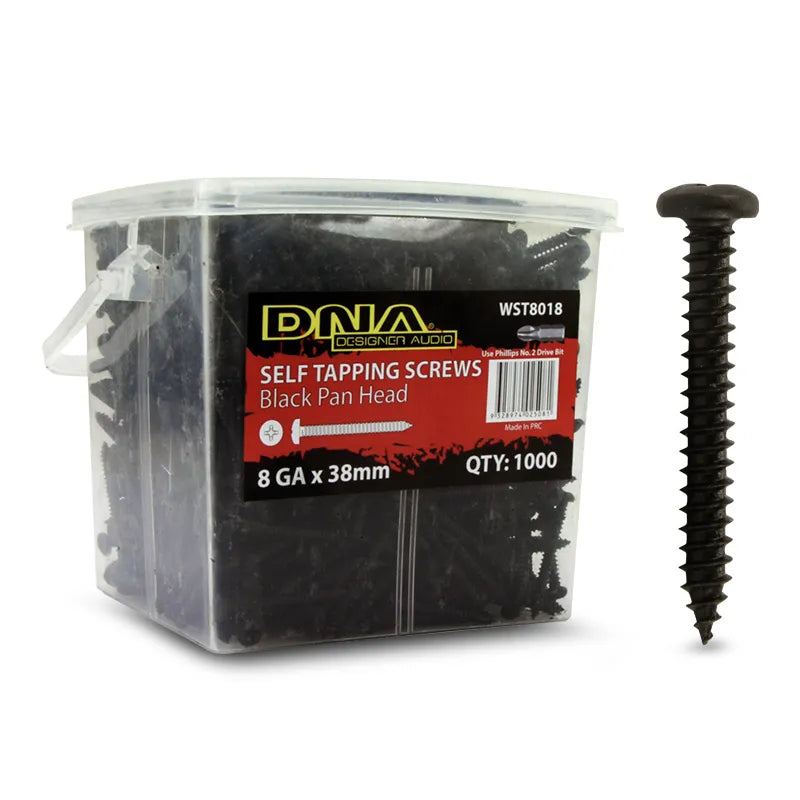 DNA WST8018 38mm 8 Gauge Self Tapper Screws - 1000 Pieces