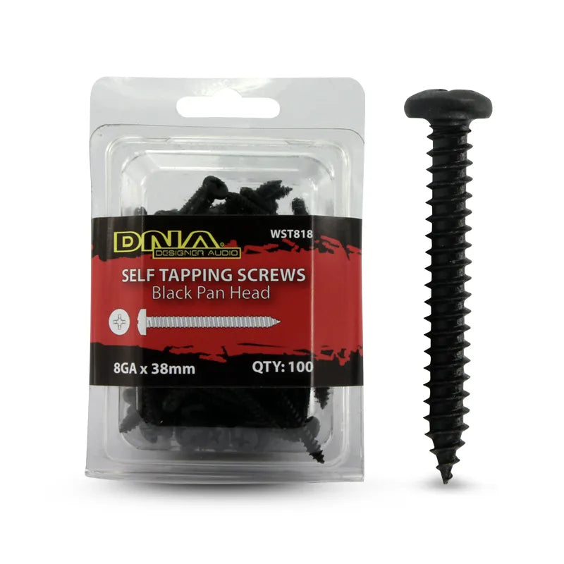 DNA WST818 38mm 8 Gauge Self Tapper Screws - 100 Pieces