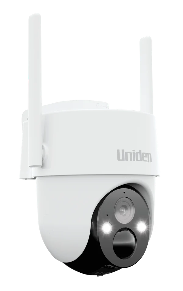 UNIDEN APP CAM SOLO X2K PT KIT - 100% Wirefree 2K Pan & Tilt Outdoor Camera with Solar Panel