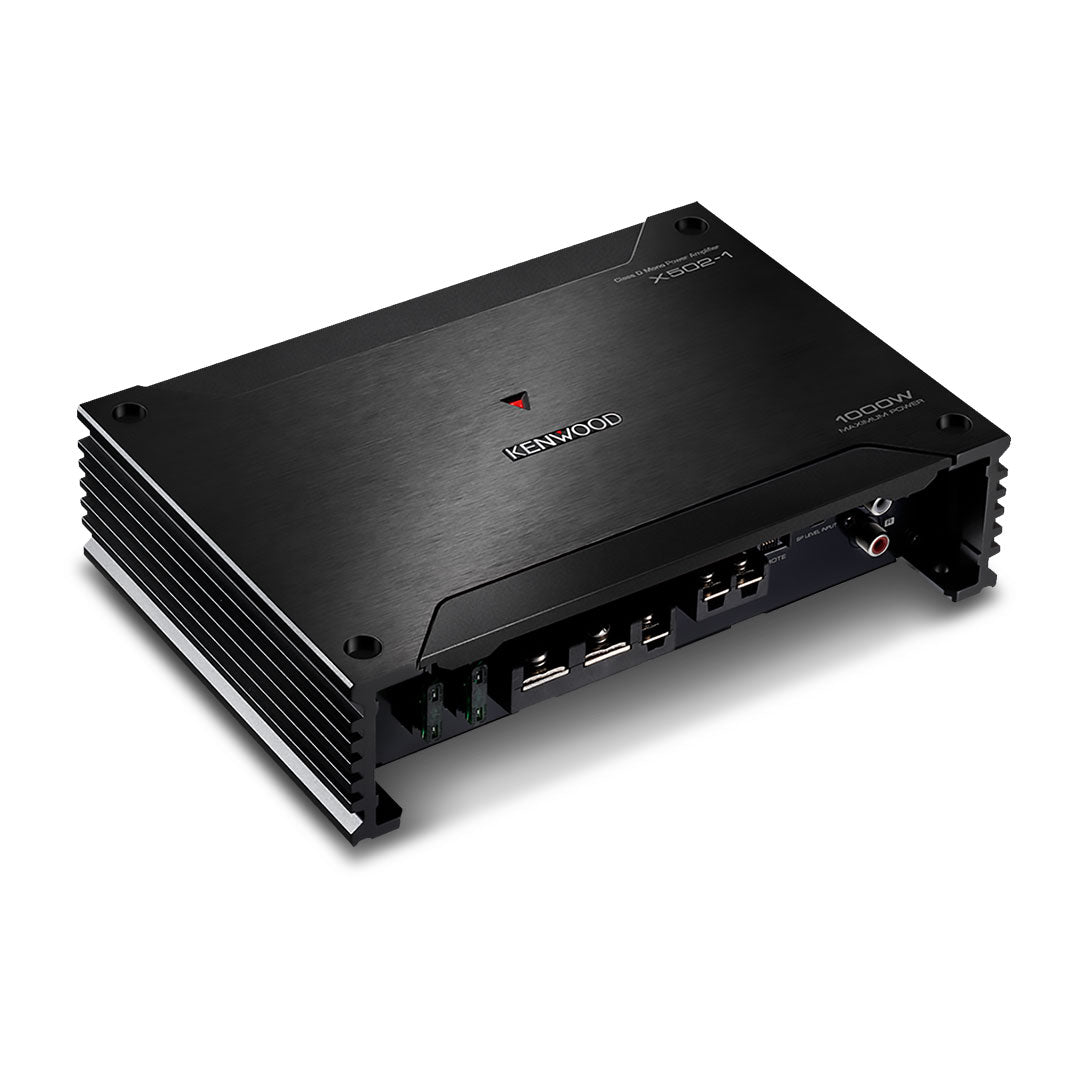 Kenwood X502-1 1000W X-Series Class-D Mono-Channel Power Amplifier and Mac Audio MC-PRO-CHA-130 Pro Charger 130 12" Bandpass-Type Subwoofer Enclosure Package