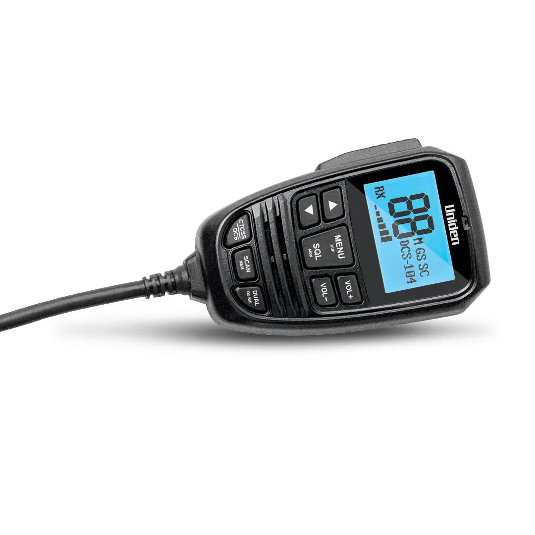 Uniden X76VP Pack 80Ch Radio+AT500BK Black Antenna Full Kit