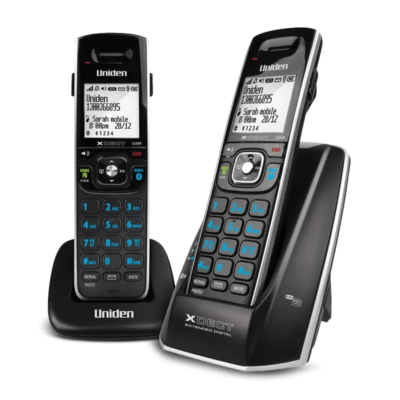 Uniden XDECT8315+1 XDECT® Digital Technology with Integrated Bluetooth®, Power Failure Backup & USB Charging Cordless Phone System