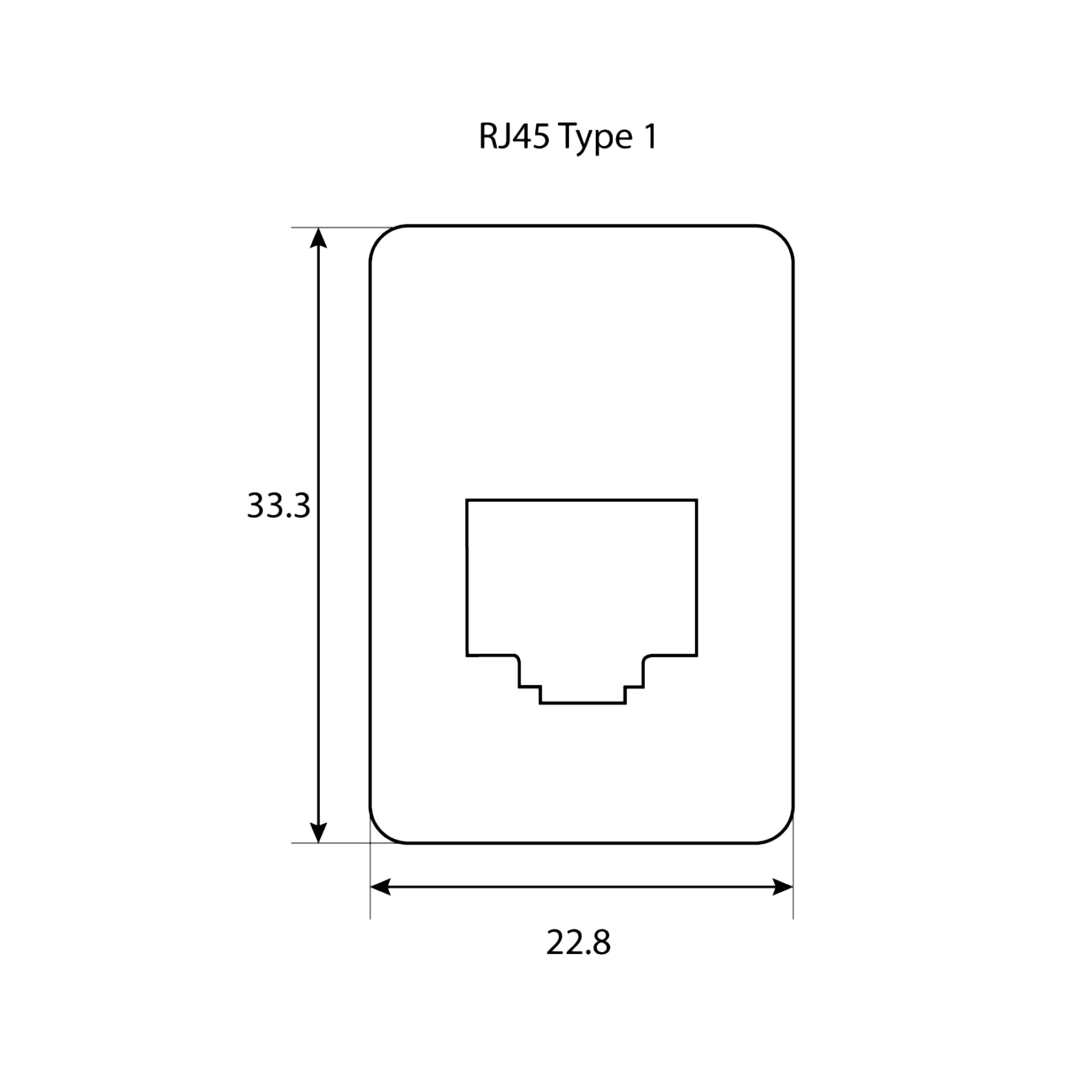 GME XRS-RJ45R1 XRS Pass-through Adaptor - Type 1 (Red)