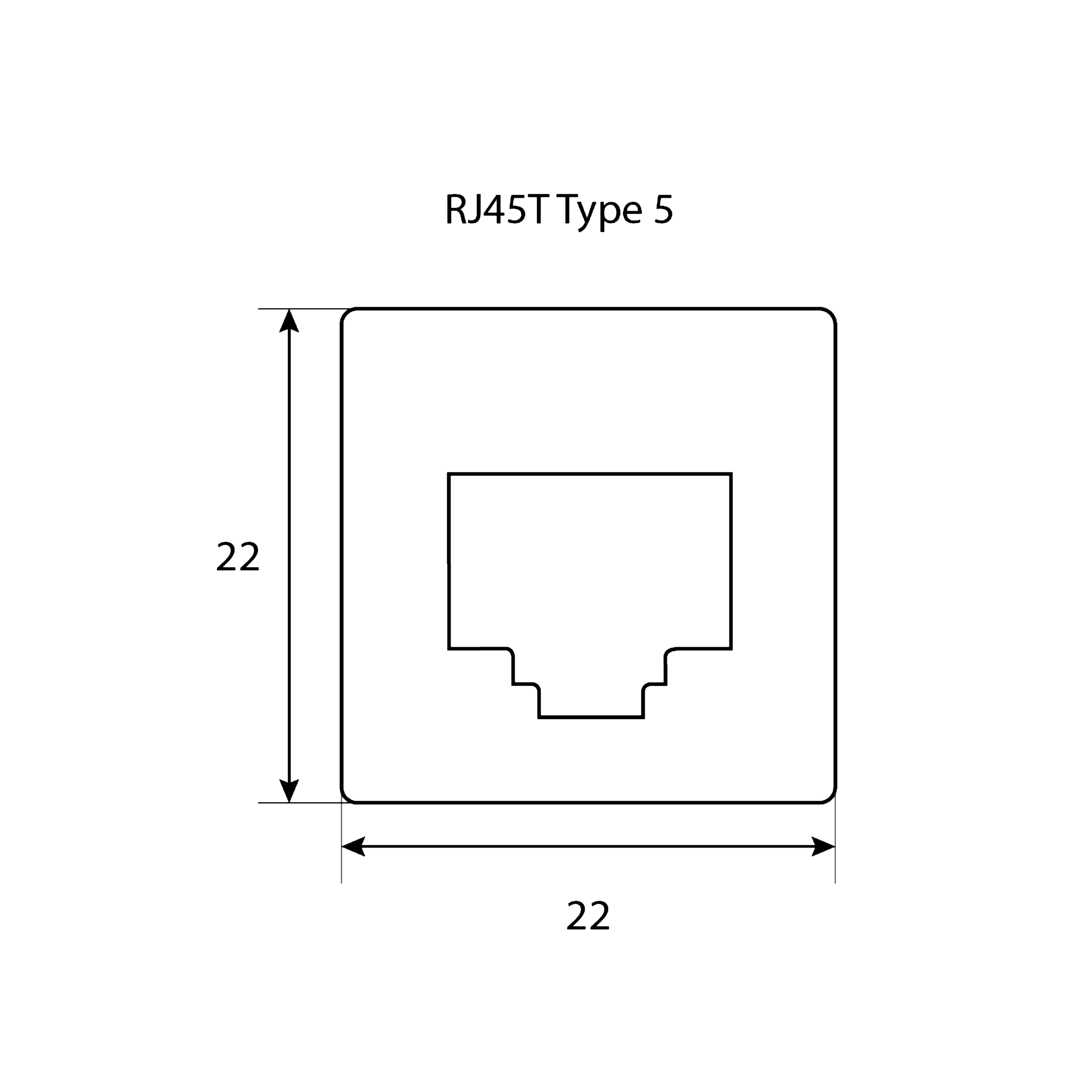 GME XRS-RJ45T5 RJ45 Pass Through Adaptor Toyota