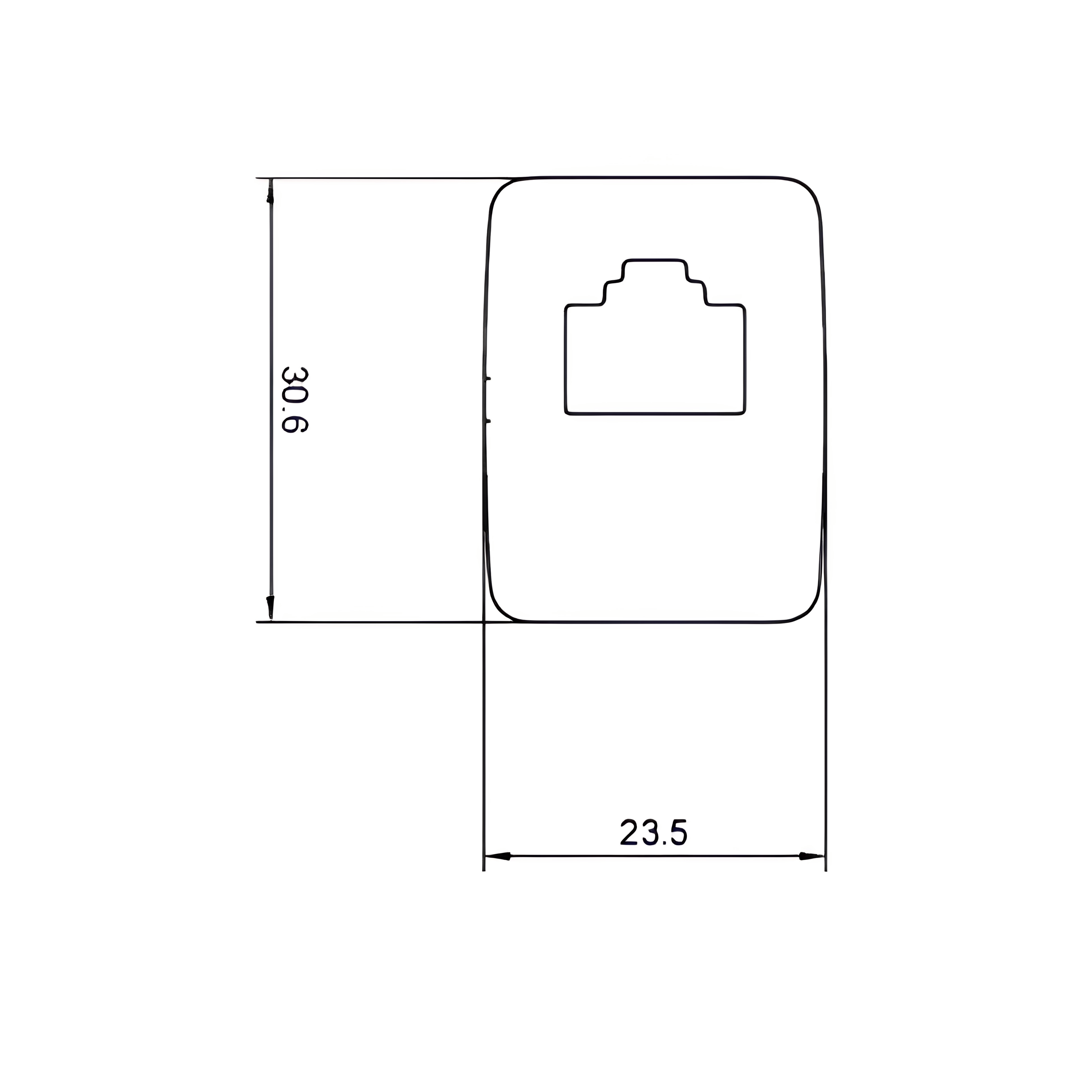 GME XRS-RJ45W8 RJ45 Pass Through Adaptor Type 8 White