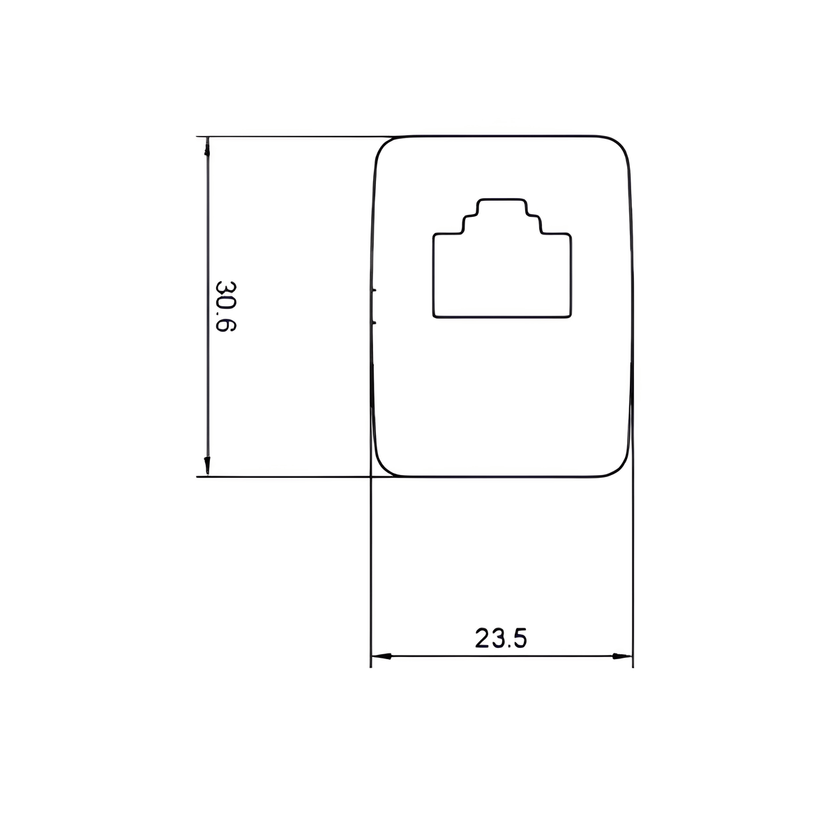 GME XRS-RJ45W8 RJ45 Pass Through Adaptor Type 8 White