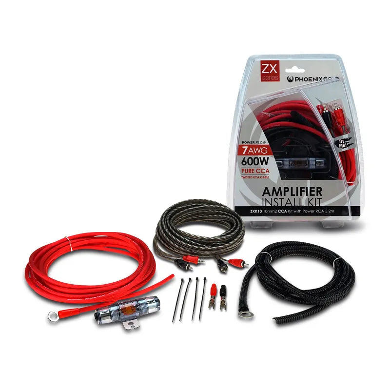 Phoenix Gold ZXK10 ZXK-Series 7AWG (10mm) 2 Channel Amplifier Wiring Kit (CCA)