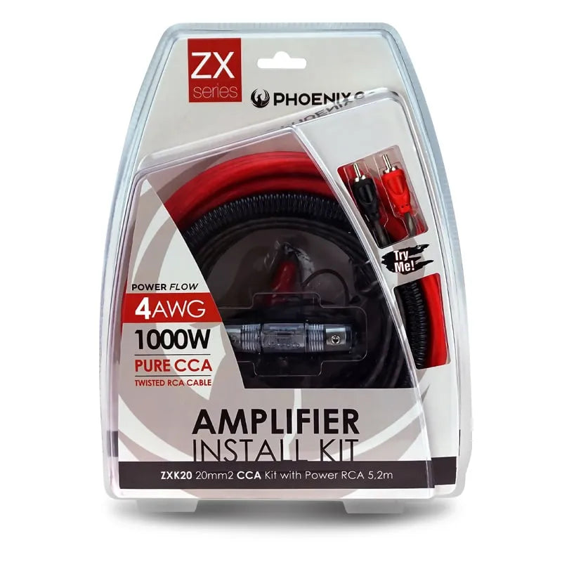Phoenix Gold ZXK20 ZXK-Series 4AWG 20mm² 2-Channel Amplifier Wiring Kit (CCA)