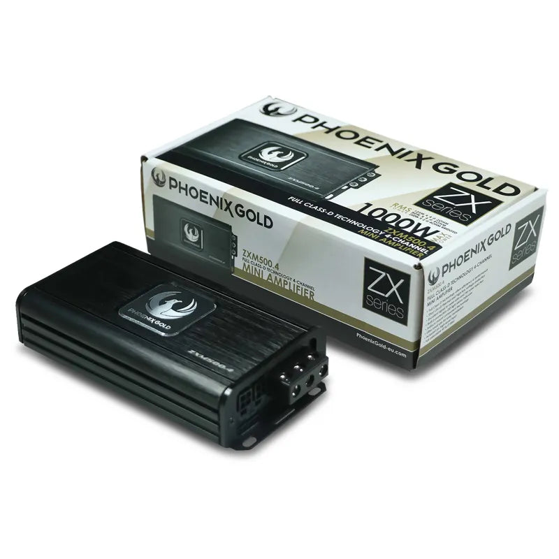 Phoenix Gold ZXM500.4 ZXM-Series 1000W 4 Channel Mini Class D Amplifier