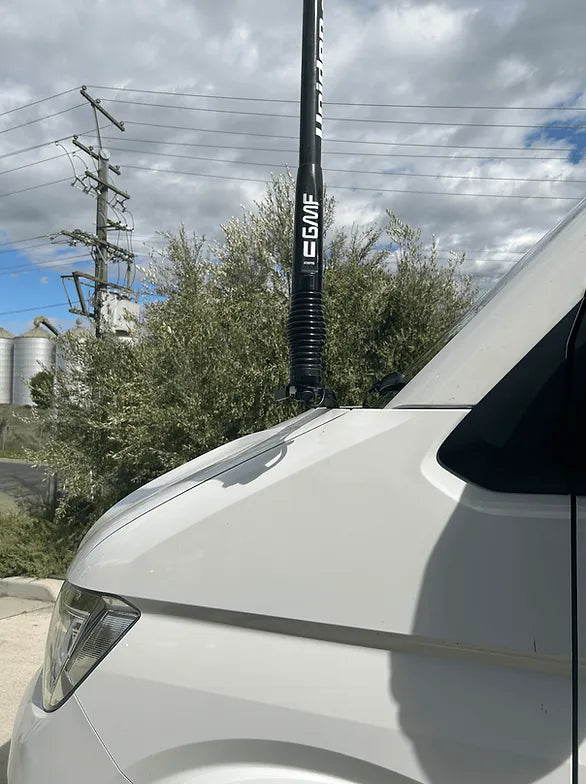 GMF4x4 BB-120P (120P-BB) UHF Antenna Bonnet Bracket Suit VW Crafter 2017 - 2023 (Passenger Side)