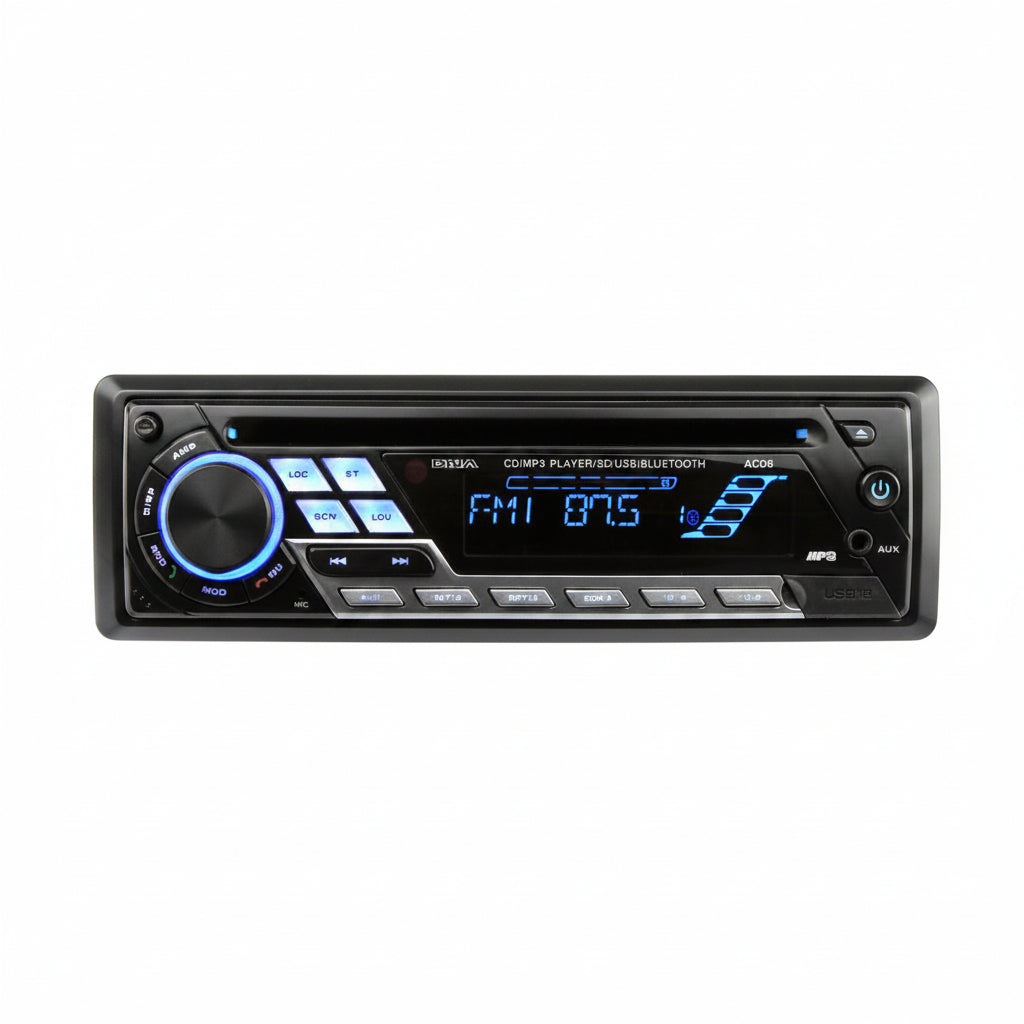 DNA ACD8 Single DIN CD/MP3 Player with Bluetooth, SD, USB and AUX Inputs