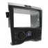 Black double DIN facia install kit for Holden Commodore VE Series 1 with single zone climate control, including space for a aftermarket headunit and climate control interface.