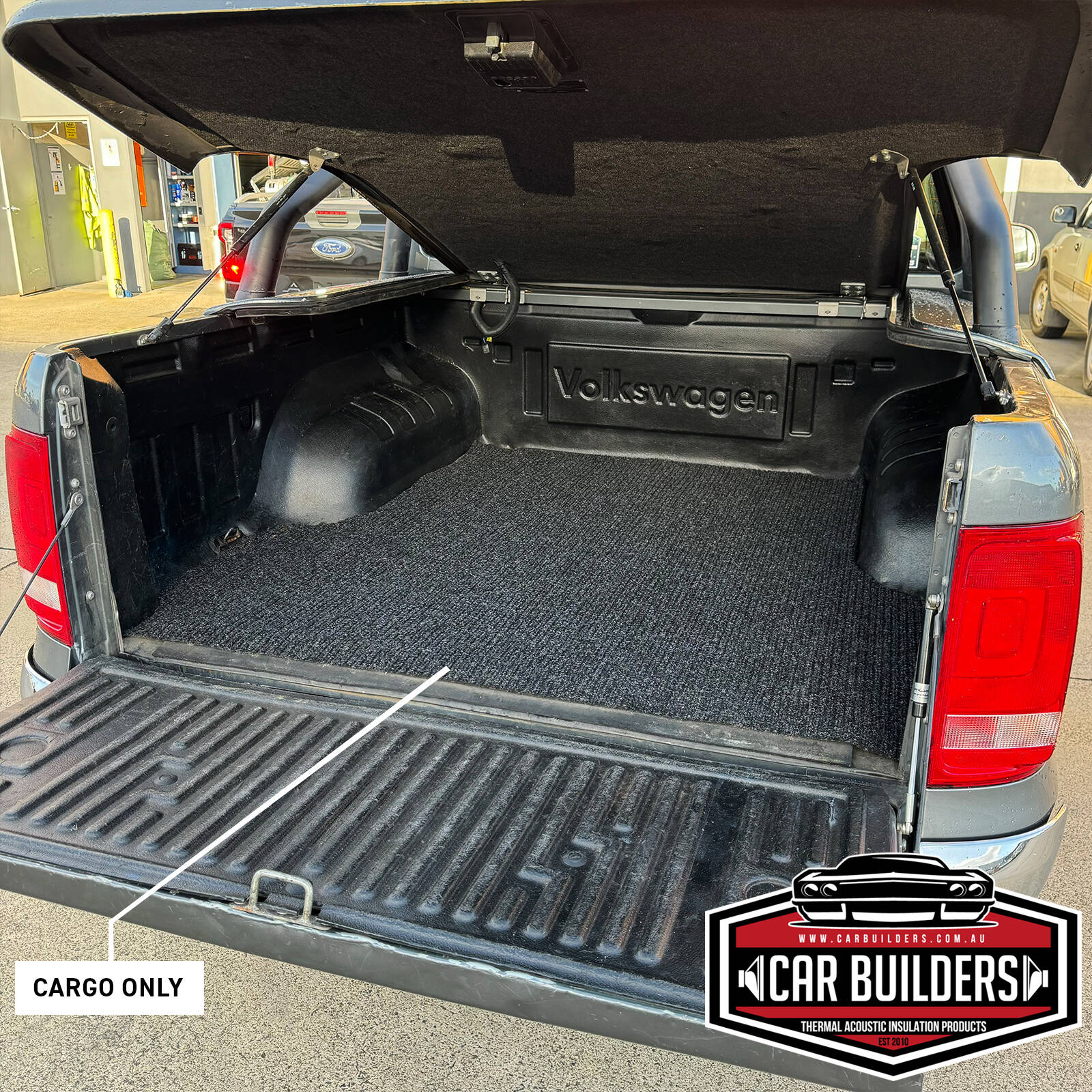VW Amarok marine carpet cargo mat, Cargo Only cut