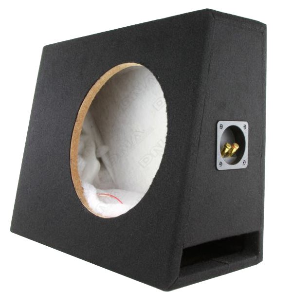 DNA ASC512SLSPB | 12" Sealed Slimline Subwoofer Enclosure With Flat Back & Slot Port - Black