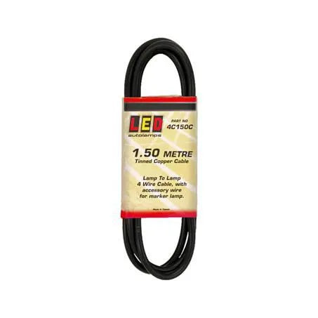 LED Autolamps 4C150C Lamp To Lamp Cable 4 Core 1.5M