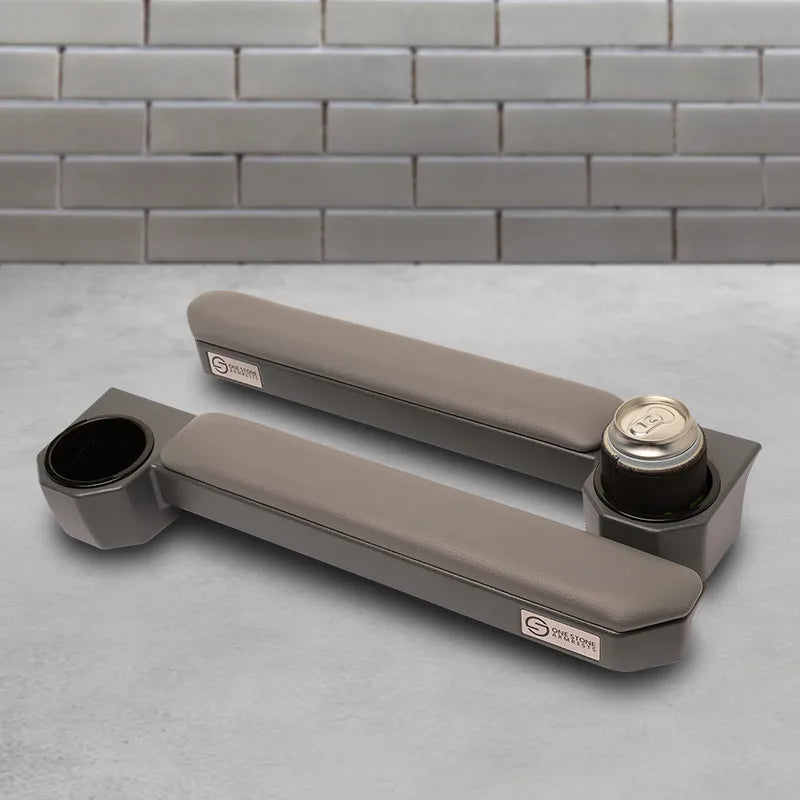 One Stone Armrests OSARG Grey Driver + Passenger Side Armrest to Suit 70 Series Landcruiser