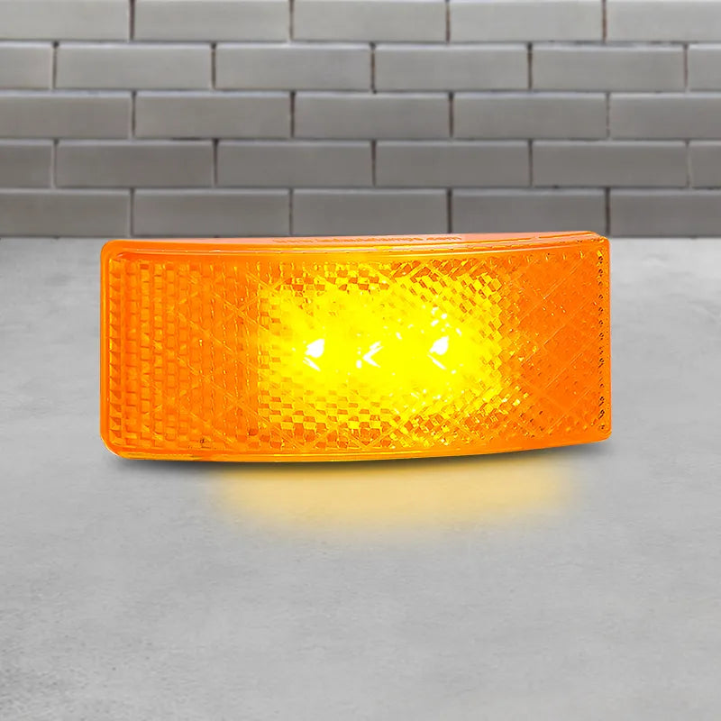 LED Autolamps EU38AMHDB 12/24V Amber Side Marker With Built In Reflector