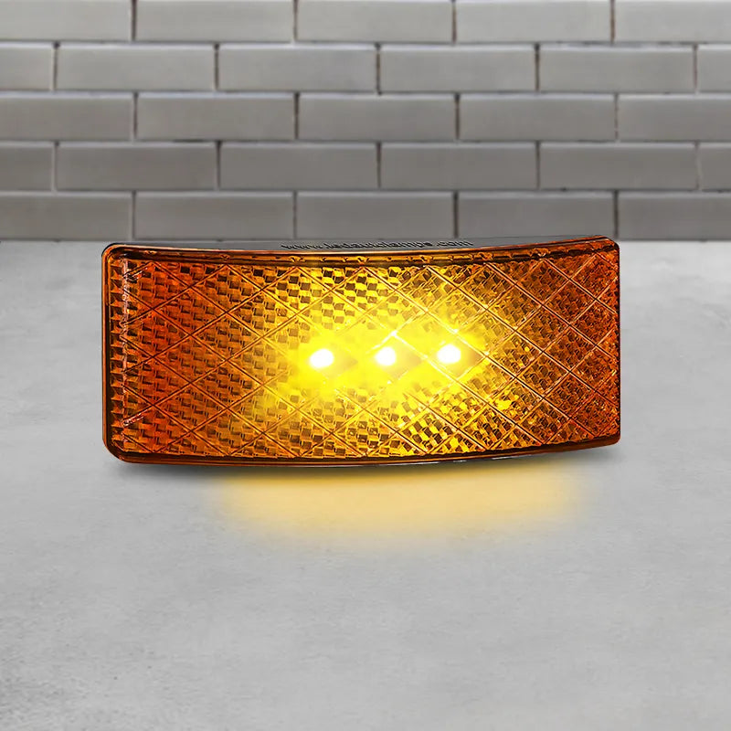 LED Autolamps EU38BAMHDB Amb 3 LED Side Marker with Reflector