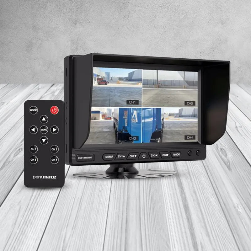 Parkmate PM-74AHDM 7.0” Multi-Channel AHD Monitor with 4 Camera Input & Display