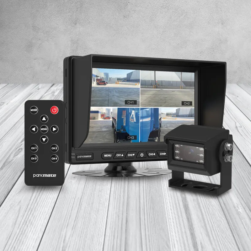 Parkmate PM-74AHDMPK 7.0” Multi-Channel AHD Monitor with 4 Camera Input & Display Pack