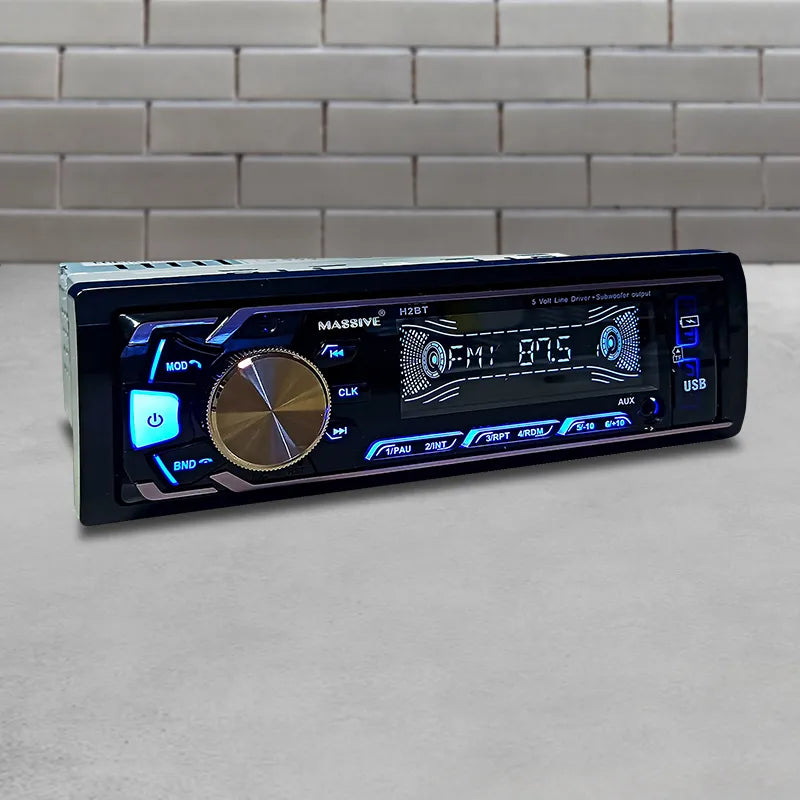 Massive Audio MA-H2BT Non-CD Mechless Single DIN Bluetooth Multimedia Receiver