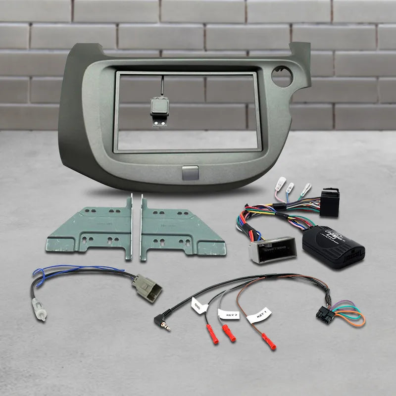 Aerpro FP8075K Double DIN Grey Install Kit Suit Honda Jazz GE 2008 - 2013