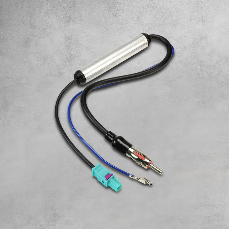 Aerpro APA59 Universal Aftermarket Headunit Antenna Adaptor Male Din & Female Fakra with Phantom Power Supply