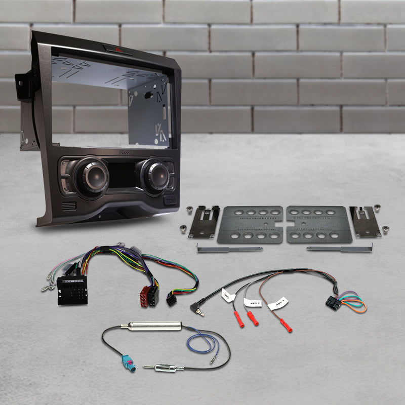 Aerpro FP9450GK Double DIN Grey Install Kit Suit Holden Commodore VE Series 1 Dual Zone Climate Control
