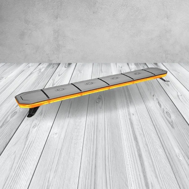 LED Autolamps LB1345ACM 10/30V Amber Emergency Light Bar Clear Lens With Amber LEDs 10 Selectable Flash Patterns