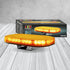 LED Autolamps LB246AM 12/24V Amber Emergency Mini Light Bar Amber Lens With Amber LEDs 18 Selectable Flash Patterns