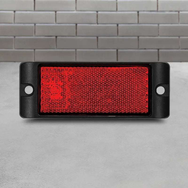 LED Autolamps 7035RB Red Reflector With Mounting - Box of 100