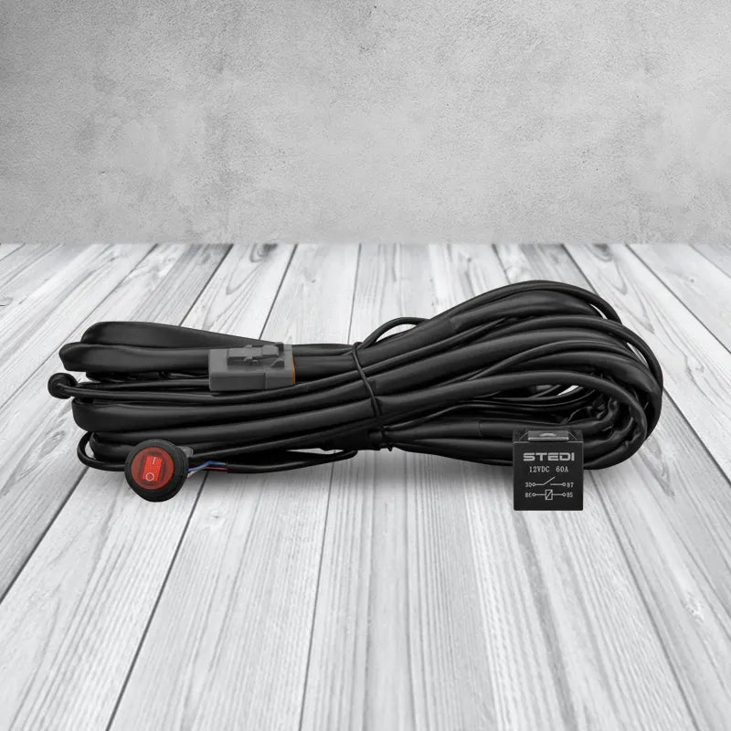 STEDI WIRQKFT-HIBEAM Single Connector Plug & Play Smart Harness™ High Beam Driving Light Wiring