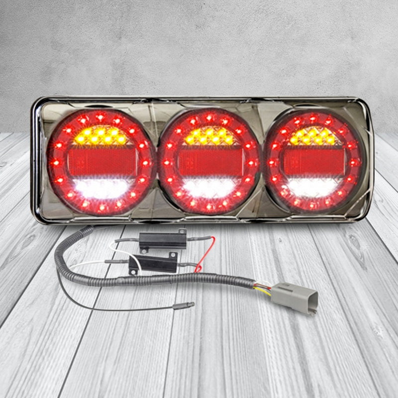 LED Autolamps SOMAXI2LR/450B Maxi Lamp 12V Stop/Tail/Indicator/Reverse/Reflector 3 Series LED Light
