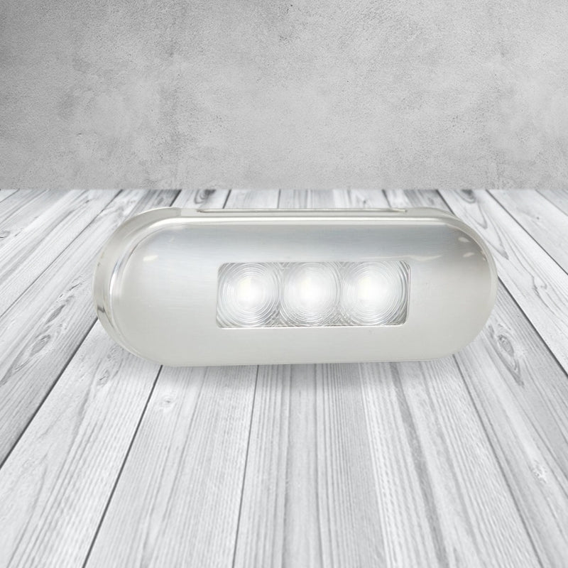 LED Autolamps 86WMB 12-24V LED Front Marker Light Stainless Steel Bezel