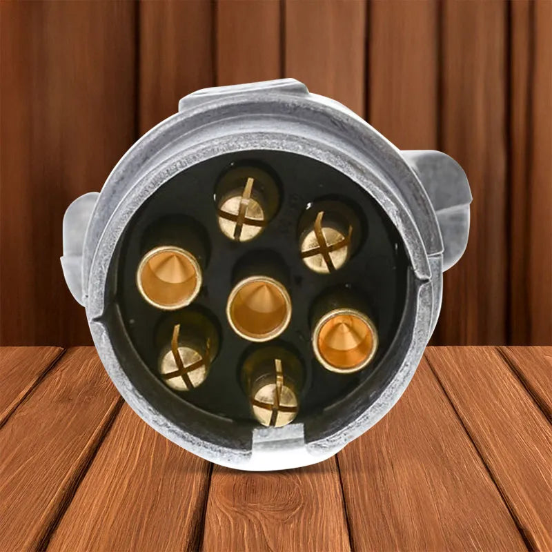 OEX ACX2807 7 Pin Large Round Plug Metal